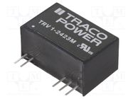 Converter: DC/DC; 1W; Uin: 19.2÷28.8V; Uout: 15VDC; Uout2: -15VDC TRACO POWER