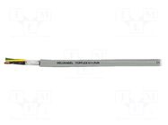 Wire: servo drive; TOPFLEX®611-PUR; 4G6mm2; PUR; grey; stranded; Cu HELUKABEL