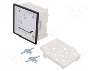 Ammeter; on panel; I AC: 0÷30A; True RMS; Class: 1.5; 40÷72Hz; 600V LUMEL