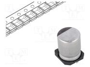 Capacitor: electrolytic; SMD; 100uF; 25VDC; Ø6.3x7.7mm; ±20%; 2000h NICHICON