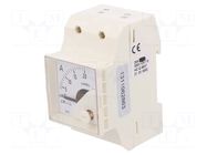 Ammeter; for DIN rail mounting; I AC: 0÷20A; True RMS; Class: 1.5 LUMEL