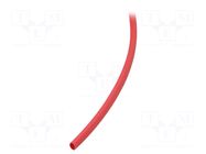 Heat shrink sleeve; glueless; 2: 1; 4.8mm; red; polyolefine; reel TASKER