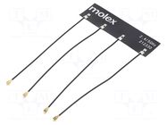Antenna; Bluetooth,WiFi,ZigBee; linear; self-adhesive; 70x20mm MOLEX