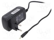 Power supply: switched-mode; 5VDC; 2.1A; 10.5W; Plug: straight QOLTEC