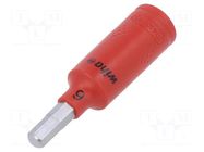 Socket; hex key,insulated,socket spanner; HEX 6mm; 1/4"; 1kV WIHA