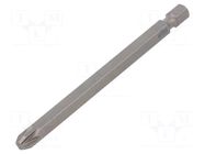 Screwdriver bit; Pozidriv®; PZ3; Overall len: 90mm; PROFESSIONAL WIHA
