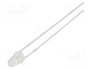 LED; 3mm; white warm; 18000÷22000mcd; 15°; Front: convex; 2.7÷3.4V OPTOSUPPLY