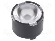 LED lens; round; plexiglass PMMA; transparent; 21÷31°; H: 6.7mm LEDIL