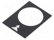 Label; black; Button marking: arrows; control cassette; 30x40mm SCHNEIDER ELECTRIC