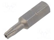 Screwdriver bit; Torx® with protection; T15H; 1/4"; STANDARD WIHA