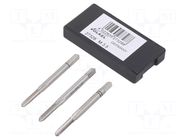 Tap; M3,5; 0.6; L: 45mm; Holder: hand; 3mm; 3pcs. VÖLKEL