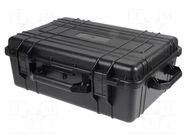 Case; tool case; black; ABS; Body dim: 586x436x216mm; IP67 NEWBRAND