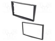 Radio frame; Opel; 2 DIN; dark grey,london smoke,grey (dark) 