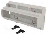 Enclosure: for DIN rail mounting; Y: 110mm; X: 210mm; Z: 62mm; grey ITALTRONIC