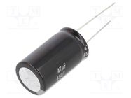 Capacitor: electrolytic; THT; 47uF; 450VDC; Ø18x31.5mm; ±20%; ED PANASONIC