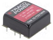 Converter: DC/DC; 10W; Uin: 36÷160VDC; Uout: 5VDC; Uout2: -5VDC TRACO POWER