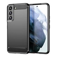 Carbon Case Flexible TPU Cover for Samsung Galaxy S22 + (S22 Plus) black, Hurtel