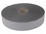 Tape: sealing; W: 70mm; L: 30m; Thk: 3mm; grey; rubber hot-melt; 130% 