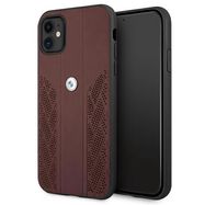 Etui BMW BMHCN61RSPPR iPhone 11 6,1" / Xr czerwony/red hardcase Leather Curve Perforate, BMW