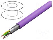 Wire; 2x2x0.25mm2; CAN bus; stranded; Cu; Insulation: PUR; violet HELUKABEL