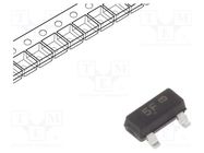 Transistor: PNP; bipolar; 25V; 0.5A; 0.3W; SOT23 ONSEMI