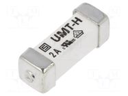 Fuse: fuse; 2A; 277VAC; 250VDC; time-lag; ceramic; 5.3x16mm; SMD SCHURTER