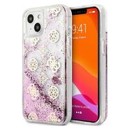 Guess GUHCP13SLGPEPI iPhone 13 mini 5.4&quot; pink/pink hardcase Peony Liquid Glitter, Guess