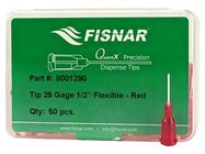 Needle: plastic flexible; 0.5"; Size: 25; straight; 0.25mm FISNAR