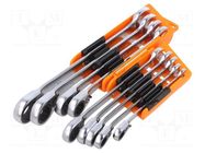 Wrenches set; combination spanner,with ratchet; 9pcs. BETA