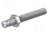 Connector: 6mm banana; plug; M6,screw type; 50mm; Medical STÄUBLI
