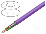 Wire; 1x2x24AWG; PROFIBUS; stranded; Cu; PVC; violet; none HELUKABEL