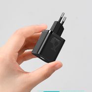 Baseus Super Si 1C fast charger USB Type C 25W Power Delivery Quick Charge black (CCSP020101), Baseus