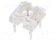 LED Super Flux; red; 7.62x7.62mm; 14400÷18000mcd; 40°; 70mA OPTOSUPPLY