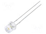 CRLED; 5mm; white warm; 2000mcd; 140°; Front: flat; 12VDC OPTOSUPPLY