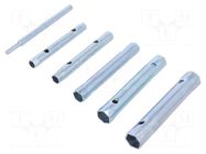Wrench-set; tubular; 6pcs. MEGA