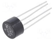 Bridge rectifier: single-phase; Urmax: 100V; If: 2A; Ifsm: 50A; WOM LUGUANG ELECTRONIC
