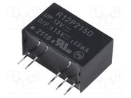 Converter: DC/DC; 2W; Uin: 10.8÷13.2V; Uout: 15VDC; Uout2: -15VDC RECOM