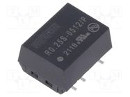 Converter: DC/DC; 0.25W; Uin: 4.5÷5.5V; Uout: 12VDC; Iout: 21mA; SMT RECOM