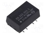 Converter: DC/DC; 0.25W; Uin: 4.5÷5.5V; Uout: 3.3VDC; Uout2: -3.3VDC RECOM