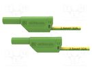 Test lead; 32A; banana plug 4mm,both sides; Urated: 1kV; Len: 1m SCHÜTZINGER