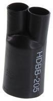 HEAT SHRINK BOOT, 1 TO 2 TRANS, 20.32MM ID, PO, BLACK