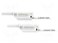 Test lead; 32A; banana plug 4mm,both sides; Urated: 1kV; Len: 1.5m SCHÜTZINGER