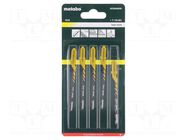 Hacksaw blade-set; wood,plastic; 51mm; 14teeth/inch; BASIC WOOD METABO