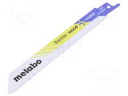 Hacksaw blade-set; tinware,wood,metal,plastic; 150mm; 2pcs. METABO