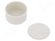 Enclosure: for alarms; Z: 14mm; ABS; grey; Ø: 24.8mm MASZCZYK