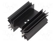 Heatsink: extruded; TO218,TO220,TO247; black; L: 25mm; W: 41.6mm OHMITE