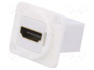 Coupler; HDMI socket,both sides; FT; XLR standard; 19x24mm CLIFF