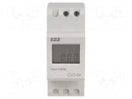 Meter: counter; digital,mounting; for DIN rail mounting; LCD F&F