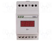 Ammeter; digital,mounting; 0÷150A; for DIN rail mounting; LED 