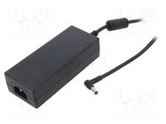 Power supply: switched-mode; 24VDC; 4.17A; Out: 5,5/2,1; 100W; 89% CINCON